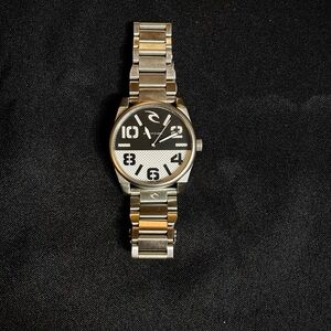 Rip Curl Silver and Black Men's Watch